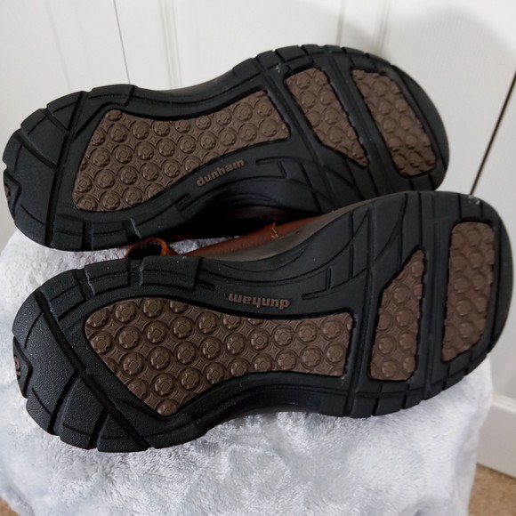 Dunham Mens St Jonesbury Leather Brown Adjustable Strap Sport Sandal Size 10 4E
